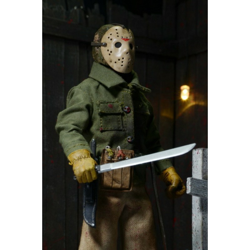 NECA HORROR FIGURE - 8” Retro Clothed FRIDAY THE 13TH Part 3 3D PAMELA  VOORHEES